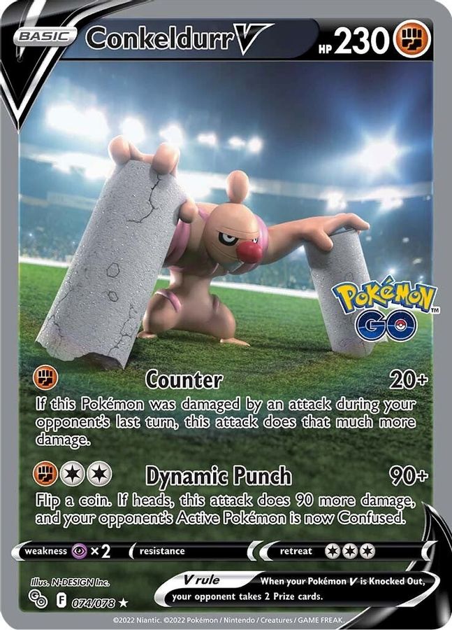 Conkeldurr V 074/078 - Monster Mart - Pokémon Cards Australia