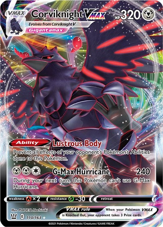 Corviknight VMAX 110/163 - Monster Mart - Pokémon Cards Australia