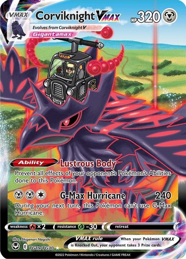 Corviknight VMAX TG19 TG30 Raw Card