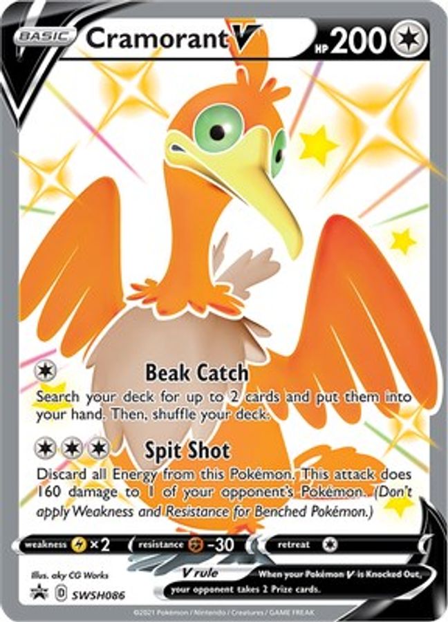 Cramorant V SWSH086 - Monster Mart - Pokémon Cards Australia