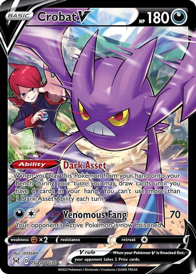 Crobat V TG20/TG30 - Monster Mart - Pokémon Cards Australia