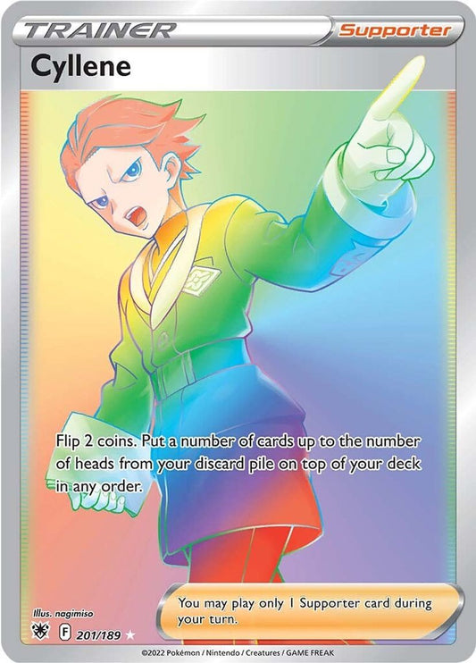 Cyllene Trainer Rainbow 201/189 - Monster Mart - Pokémon Cards Australia