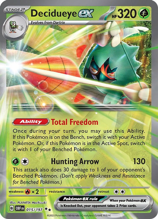Decidueye EX 015/197 - Monster Mart - Pokémon Cards Australia