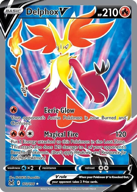 Delphox V 173/196 - Monster Mart - Pokémon Cards Australia