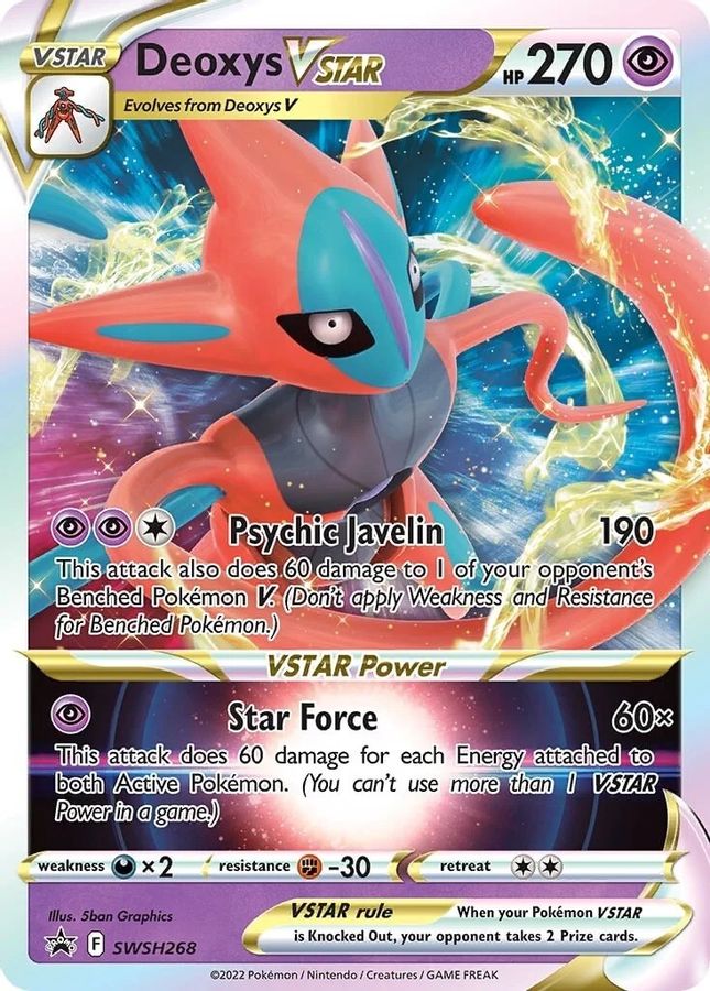Deoxys VSTAR SWSH268 - Monster Mart - Pokémon Cards Australia