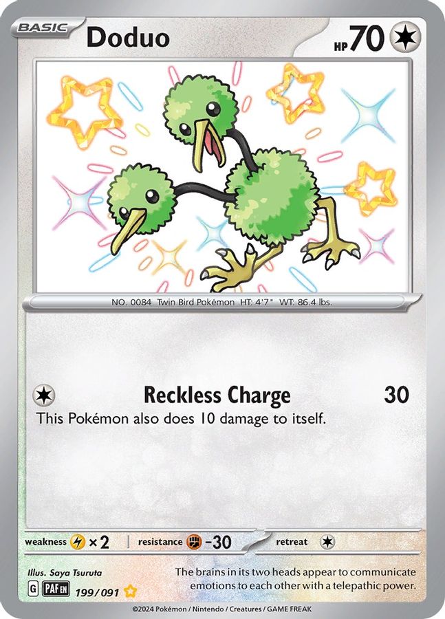 Doduo 199/091 - Monster Mart - Pokémon Cards Australia