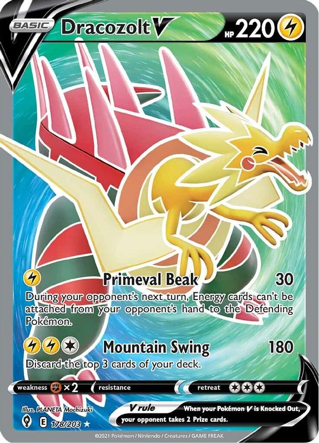 Dracozolt V 178/203 - Monster Mart - Pokémon Cards Australia