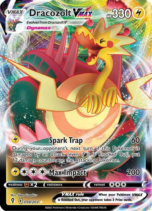 Dracozolt VMAX 059/203 - Monster Mart - Pokémon Cards Australia