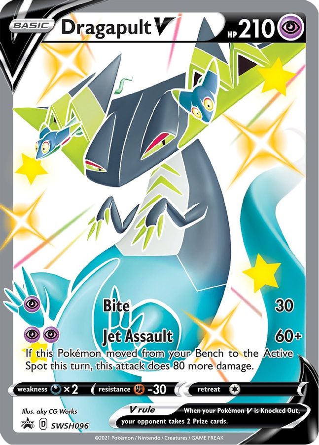 Dragapult V Promo SWSH096 - Monster Mart - Pokémon Cards Australia