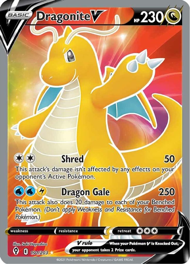 Dragonite V 191/203 - Monster Mart - Pokémon Cards Australia