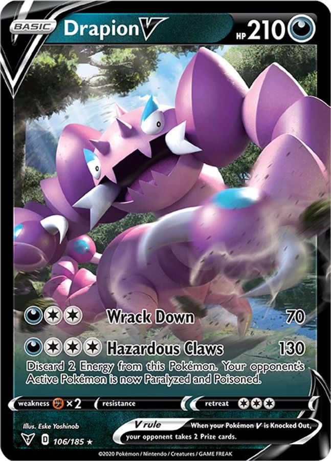 Drapion V 106/185 - Monster Mart - Pokémon Cards Australia