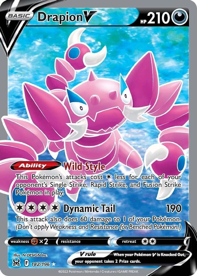 Drapion V 182/196 - Monster Mart - Pokémon Cards Australia