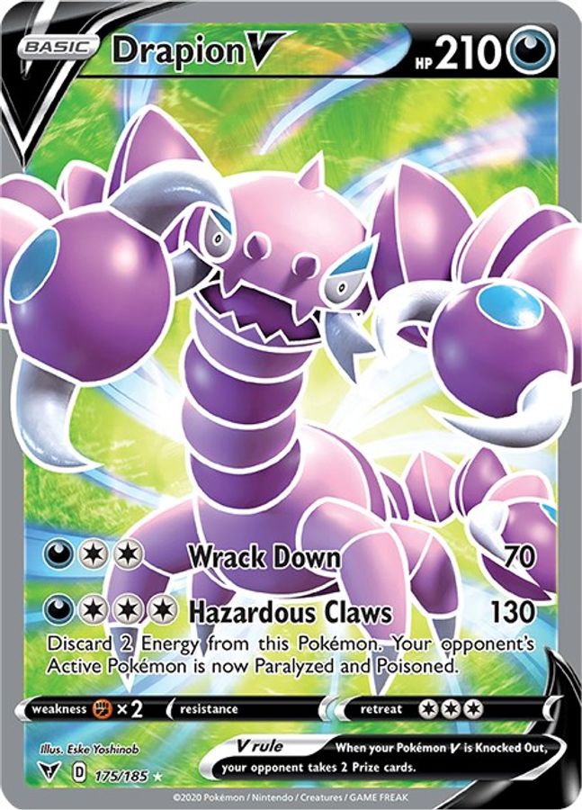 Drapion V Full Art 175/185 - Monster Mart - Pokémon Cards Australia