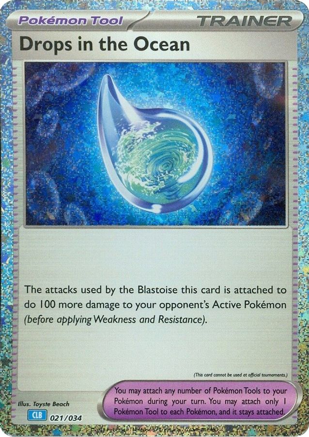 Drops in the Ocean 021/034 (CLB) - Monster Mart - Pokémon Cards Australia