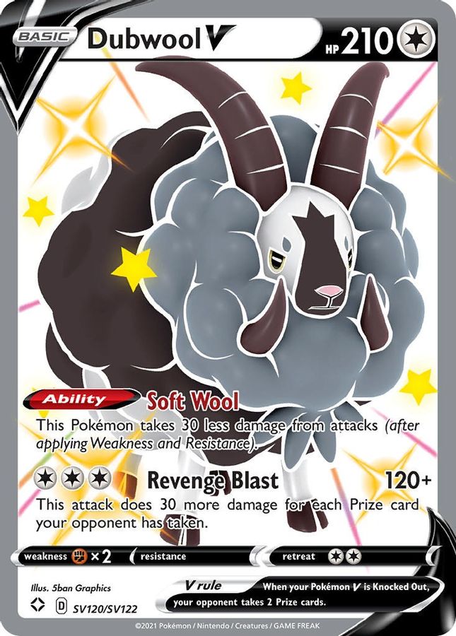 Dubwool V SV120/SV122 - Monster Mart - Pokémon Cards Australia