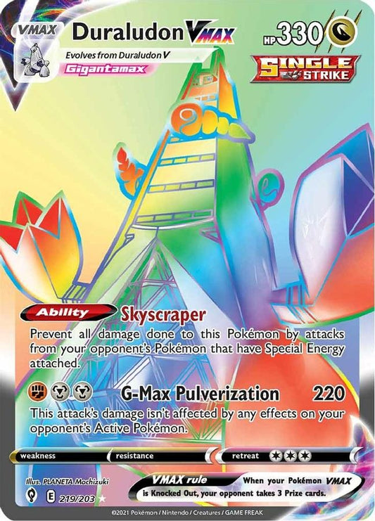 Duraludon VMAX Rainbow 219/203 - Monster Mart - Pokémon Cards Australia