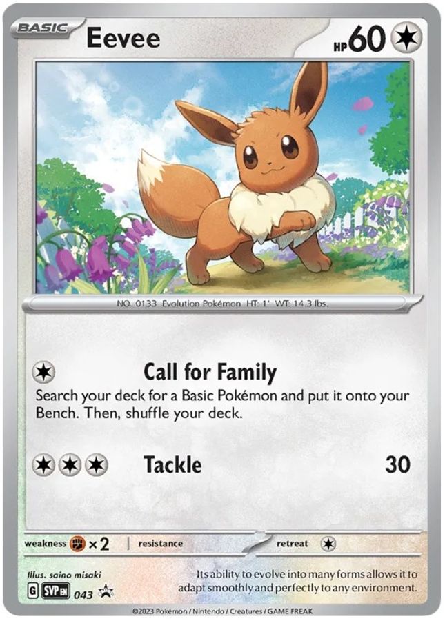 Eevee 043 - Monster Mart - Pokémon Cards Australia