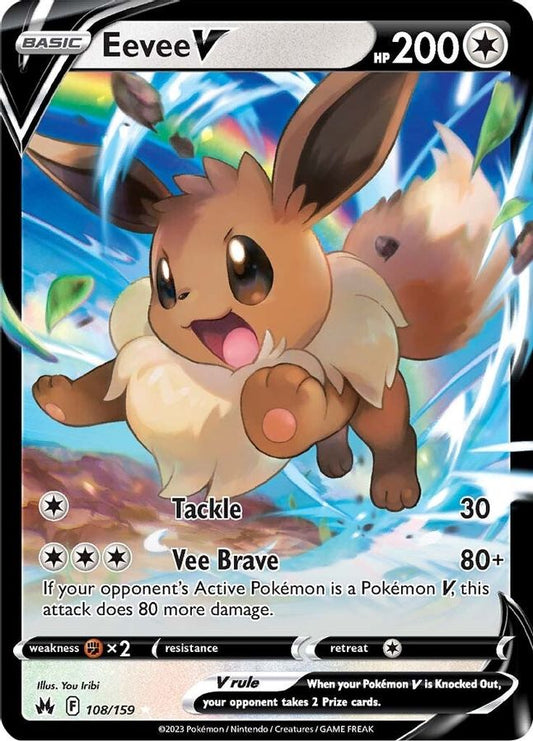 Eevee V 108/159 - Monster Mart - Pokémon Cards Australia