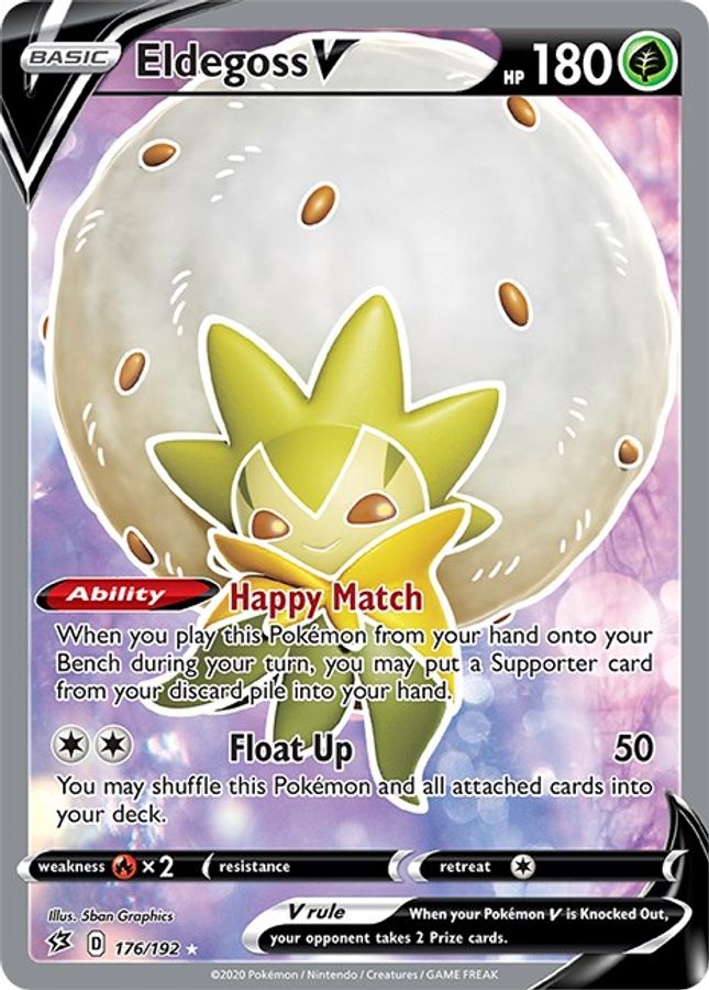 Eldegoss V 176/192 - Monster Mart - Pokémon Cards Australia