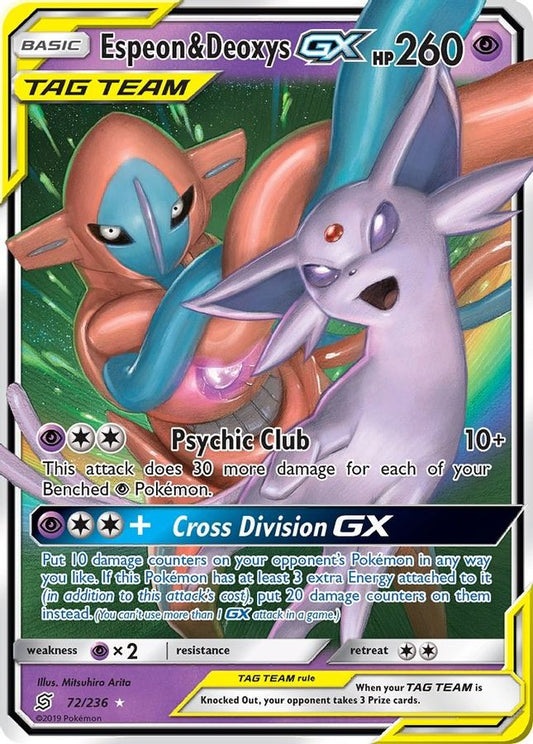 Espeon & Deoxys 72/236 - Monster Mart - Pokémon Cards Australia