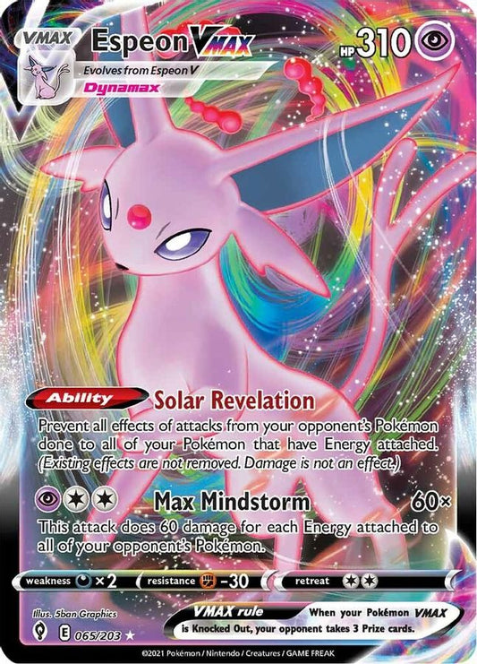 Espeon VMAX 065/203 - Monster Mart - Pokémon Cards Australia