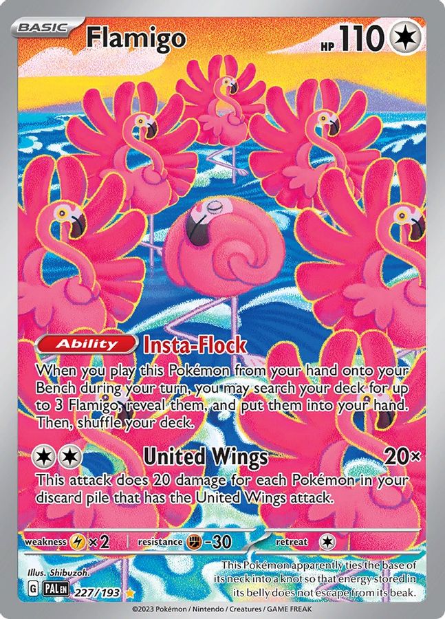 Flamigo 227/193 - Monster Mart - Pokémon Cards Australia
