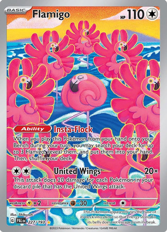 Flamigo 227/193 - Monster Mart - Pokémon Cards Australia