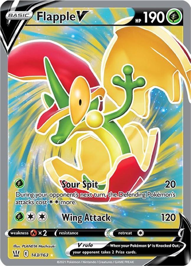 Flapple V Full Art 143/163 - Monster Mart - Pokémon Cards Australia