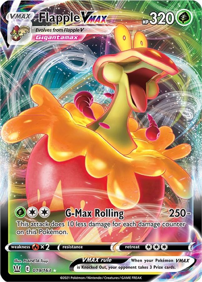 Flapple VMAX 019/163 - Monster Mart - Pokémon Cards Australia