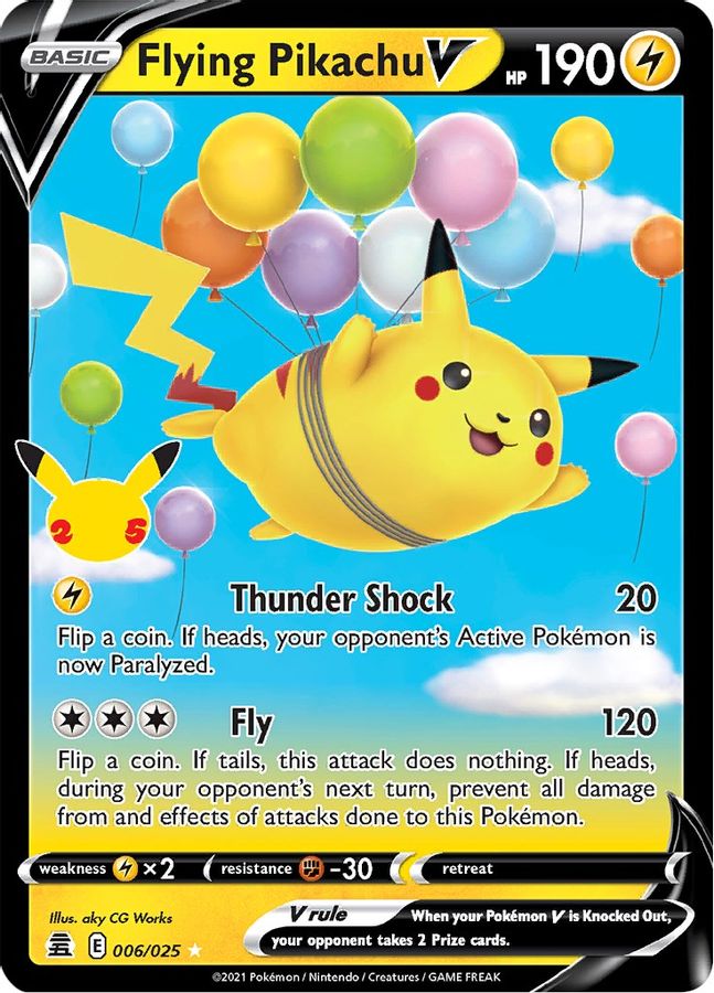 Flying Pikachu V 006/025 - Monster Mart - Pokémon Cards Australia