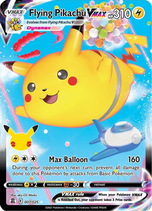 Flying Pikachu VMAX 007/025 - Monster Mart - Pokémon Cards Australia