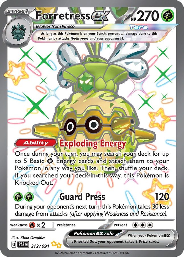 Forretress EX 212/091 - Monster Mart - Pokémon Cards Australia