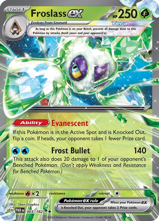 Froslass EX Raw Card