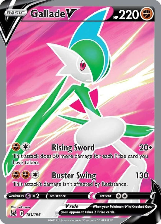 Gallade V Full Art 181/196 - Monster Mart - Pokémon Cards Australia