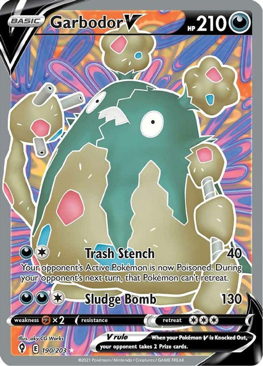 Garbodor V 190/203 - Monster Mart - Pokémon Cards Australia