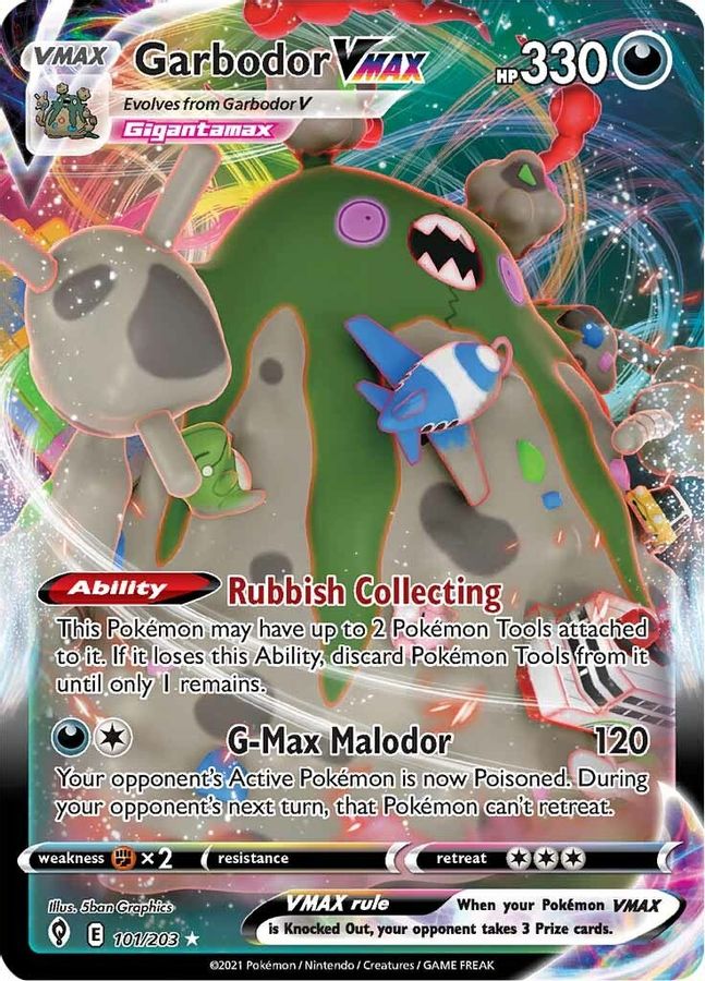 Garbodor VMAX 101/203 - Monster Mart - Pokémon Cards Australia