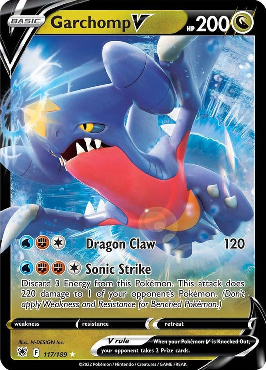 Garchomp V 117/189 - Monster Mart - Pokémon Cards Australia