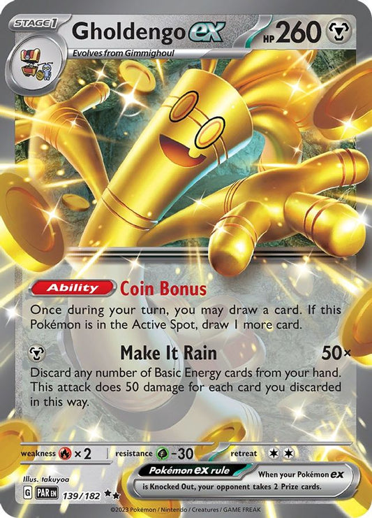 Gholdengo EX 139/182 - Monster Mart - Pokémon Cards Australia