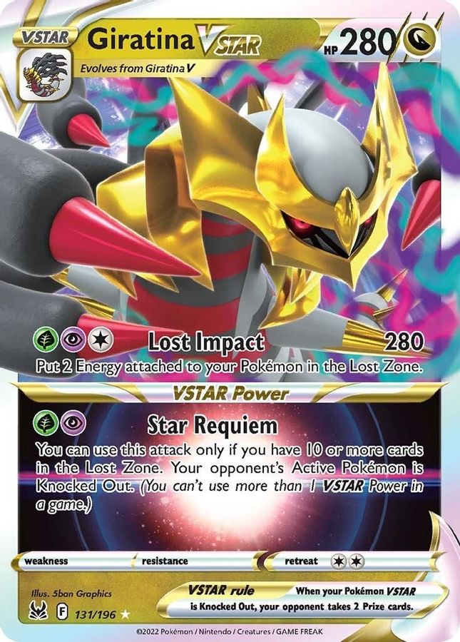 Giratina VSTAR 131/196 - Rare Raw Card for Collectors Giratina VSTAR 131/196 - Rare Raw Card for Collectors