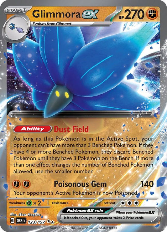 Glimmora EX 123/197 - Monster Mart - Pokémon Cards Australia