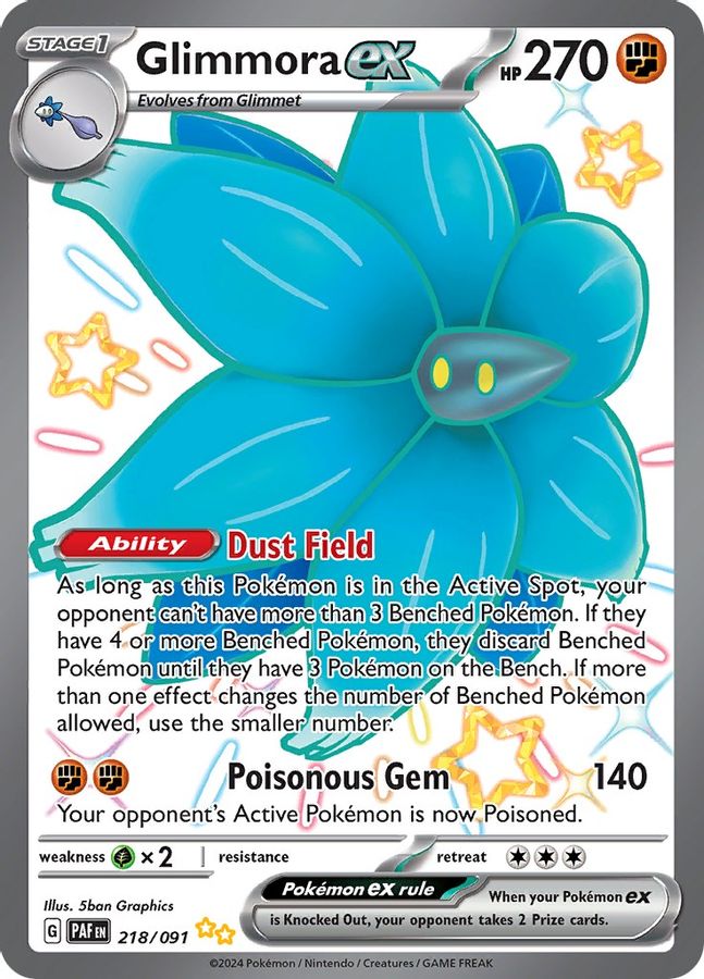 Glimmora EX 218/091 - Monster Mart - Pokémon Cards Australia