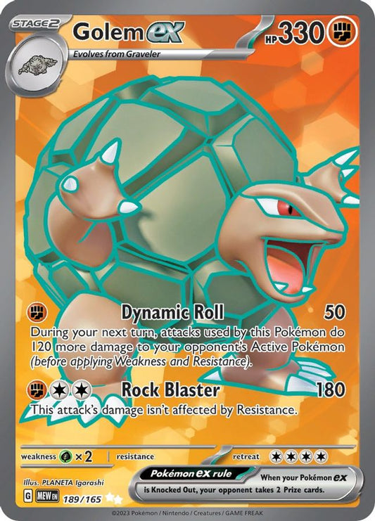 Golem EX 189/165 - Monster Mart - Pokémon Cards Australia