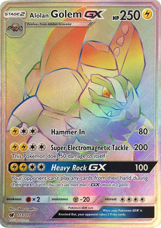Golem GX 113/111 - Monster Mart - Pokémon Cards Australia