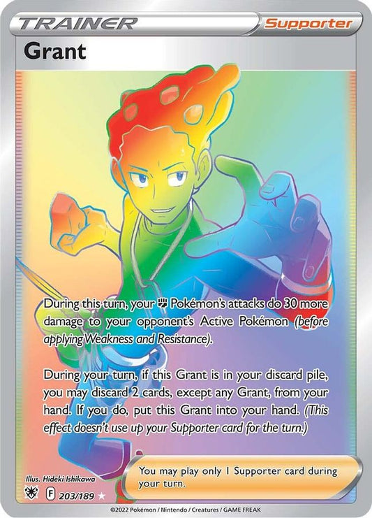 Grant Rainbow Trainer 203/189 - Monster Mart - Pokémon Cards Australia