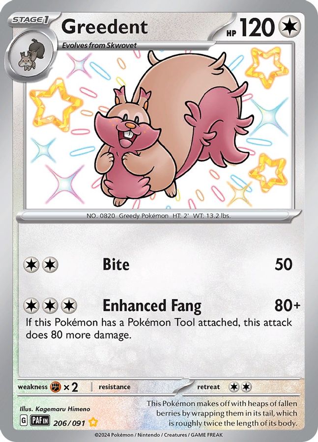 Greedent 206/091 - Monster Mart - Pokémon Cards Australia