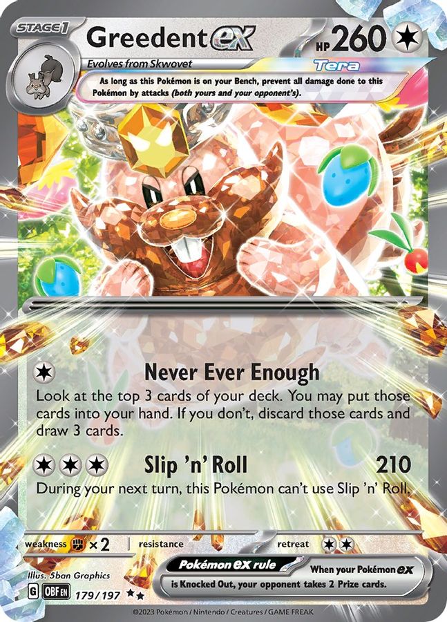 Greedent EX 179/197 - Monster Mart - Pokémon Cards Australia