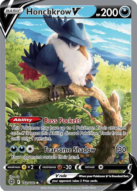 Honchkrow V 162/172 - Monster Mart - Pokémon Cards Australia