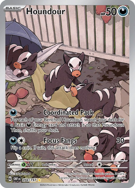 Houndour 204/197 - Monster Mart - Pokémon Cards Australia
