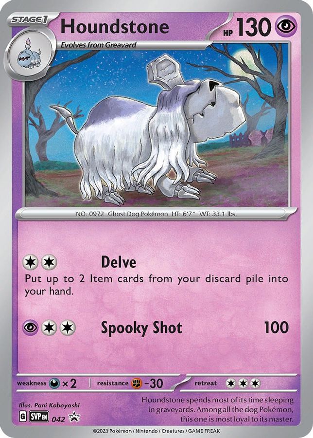 Houndstone Promo 042 - Monster Mart - Pokémon Cards Australia
