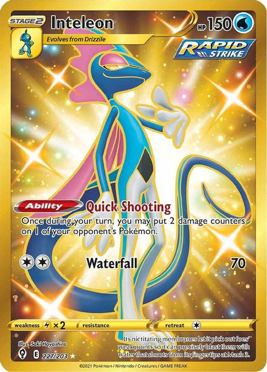 Inteleon 227/203 - Monster Mart - Pokémon Cards Australia